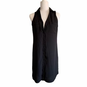 Express Portofino Collared Button Down Tank Dress